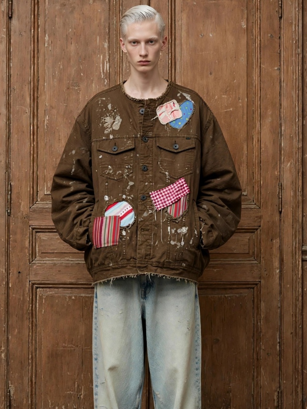 Bauhaus distressed jacket